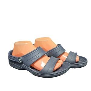 Crocs Classic Strap Open Toe Blue Sandals